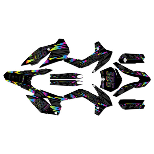 KTM 85SX & 105SX graphics kit 2013-2015 twitch series rainbow