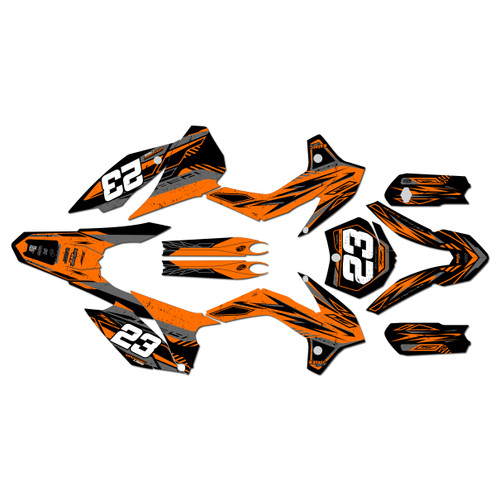 KTM 85SX & 105SX graphics kit 2015-2017 guard series orange