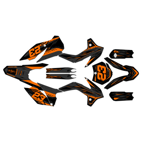 ktm 85sx graphics kit 2015-2017 guard series orange-shift