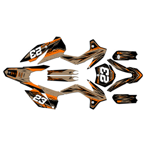 KTM 85SX & 105SX graphics kit 2015-2017 guard series tan