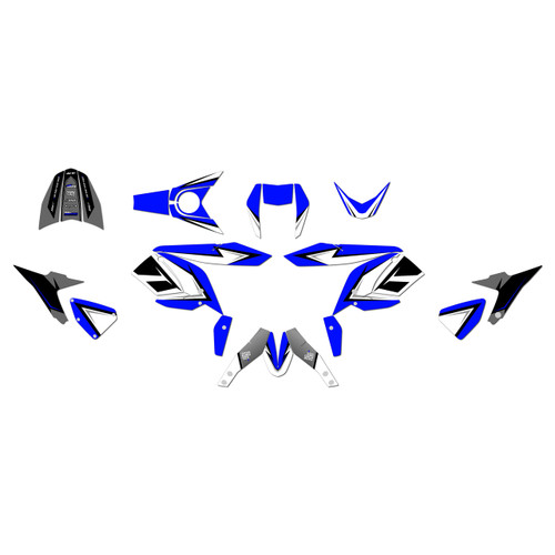 ktm 690duke graphics kit 2012-2020 razor series blue