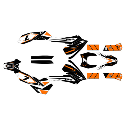 ktm 690smc graphics kit 2008-2011 bold series orange