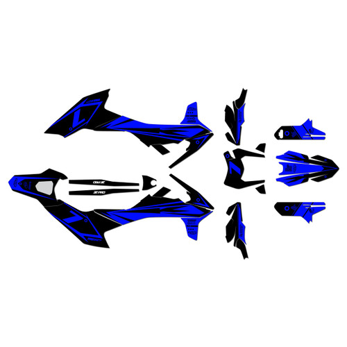 ktm 690smcr graphics kit 2019-2024 bold series blue