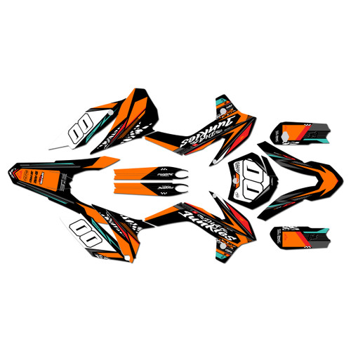 KTM 85SX & 105SX graphics kit 2015-2017 rugged series orange
