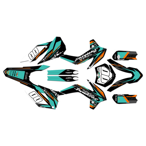 KTM 85SX & 105SX graphics kit 2015-2017 rugged series teal