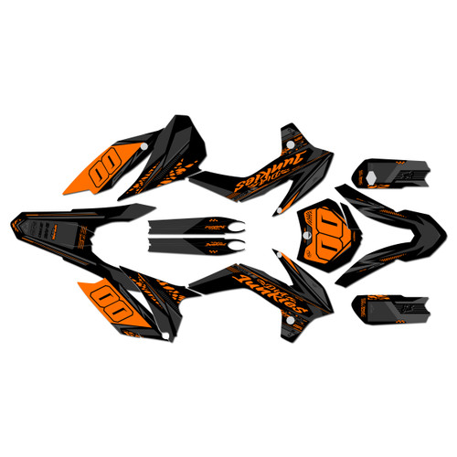 KTM 85SX & 105SX graphics kit 2015-2017 rugged series orange-shift