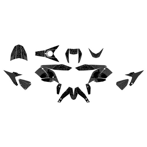 ktm 690duke graphics kit 2012-2020 thunder series smoke