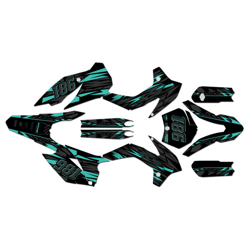 KTM 85SX & 105SX graphics kit 2015-2017 twitch series teal