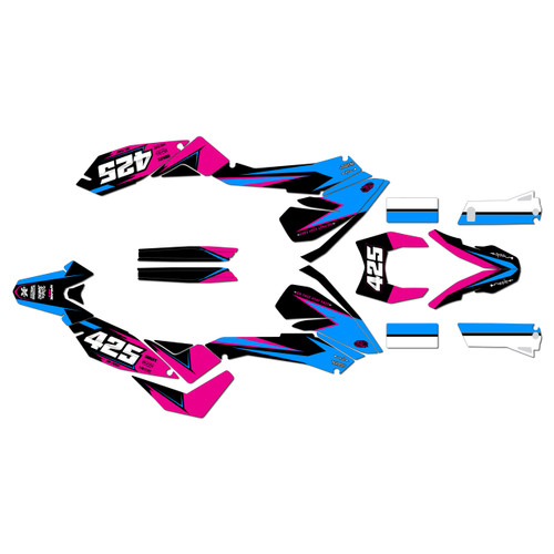 ktm 690smc graphics kit 2008-2011 screech series magenta