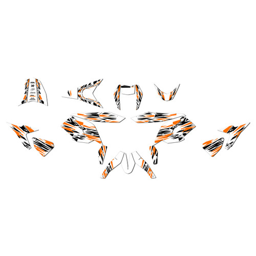 ktm 690duke graphics kit 2012-2020 twitch series orange-shift