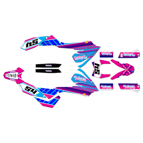 ktm 690smc graphics kit 2008-2011 split series magenta
