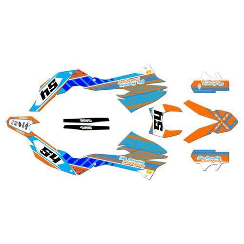 ktm 690smc graphics kit 2012-2013 split series orange
