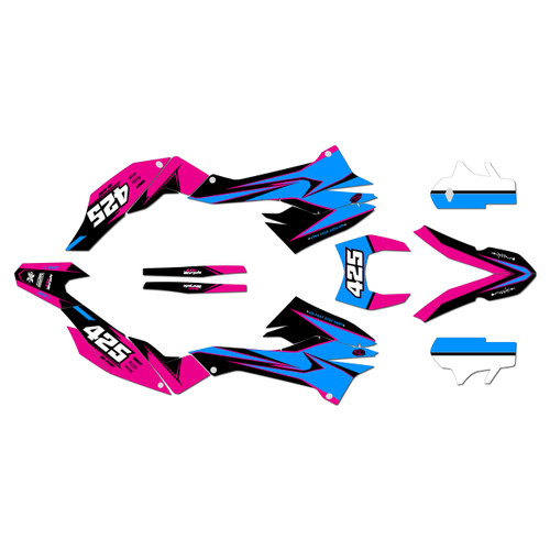 ktm 690smc graphics kit 2014-2018 screech series magenta