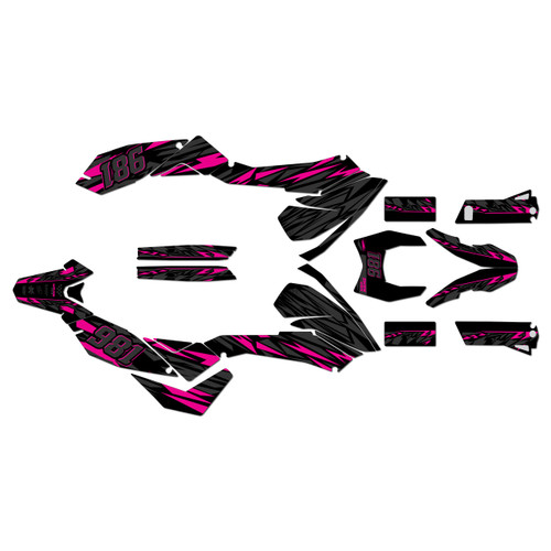 ktm 690smc graphics kit 2008-2011 twitch series magenta