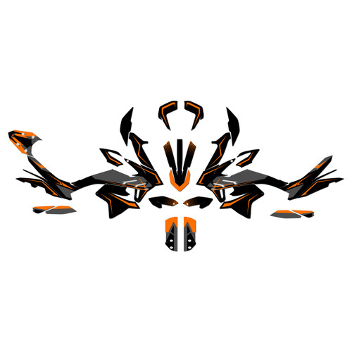 ktm 790adv graphics kit 2019-2022 evader series orange-shift