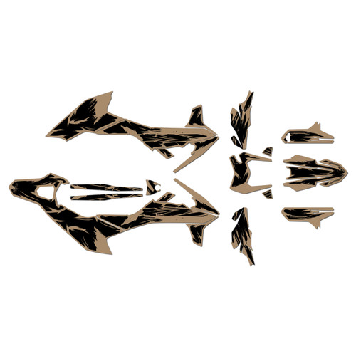 ktm 690smcr graphics kit 2019-2024 ember series tan