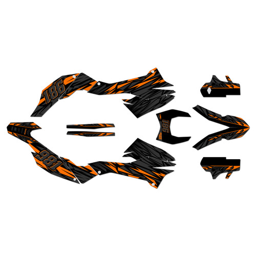 ktm 690smc graphics kit 2014-2018 twitch series orange