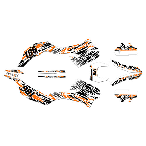 ktm 690enduro graphics kit 2012-2018 twitch series orange-shift