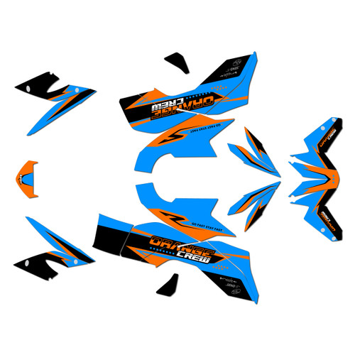 ktm 1290 graphics kit 2013-2016 orange-crew series orange