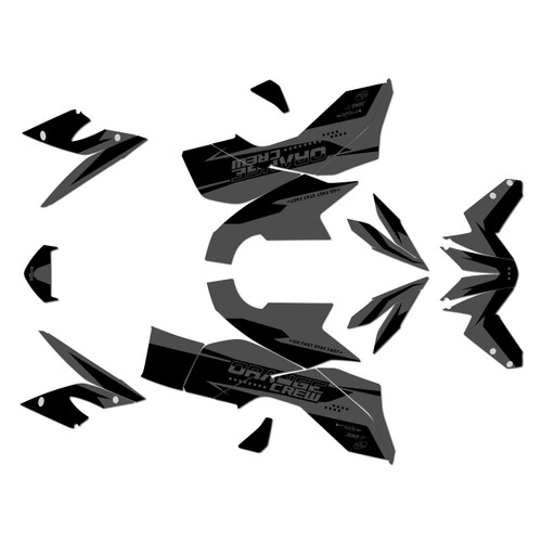 ktm 1290 graphics kit 2013-2016 orange-crew series smoke