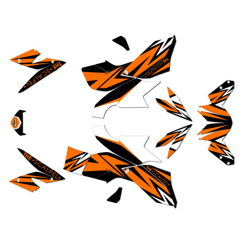 ktm 1290 graphics kit 2013-2016 scalper series orange