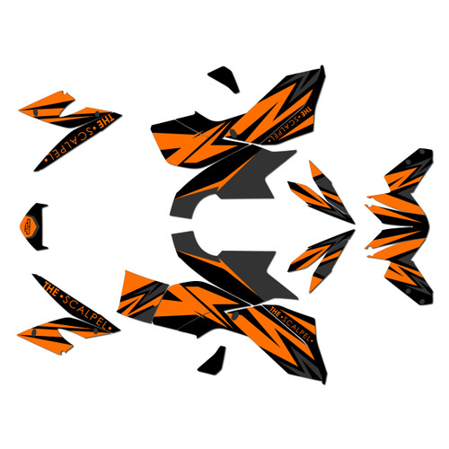 ktm 1290 graphics kit 2013-2016 scalper series orange-shift