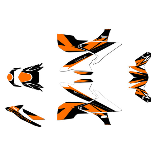 ktm 1290 graphics kit 2017-2019 scalper series orange