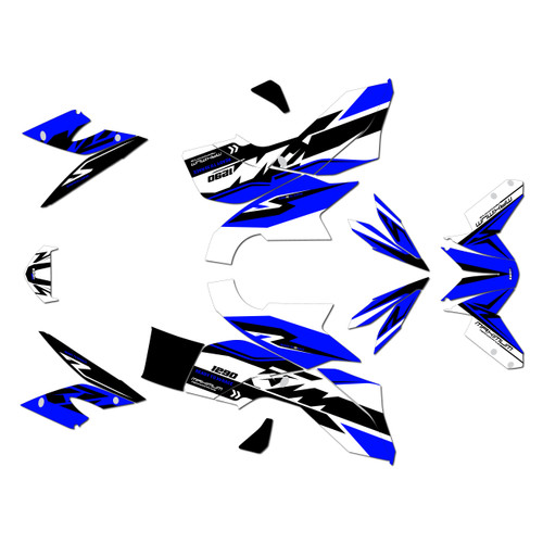 ktm 1290 graphics kit 2013-2016 swoosh series blue