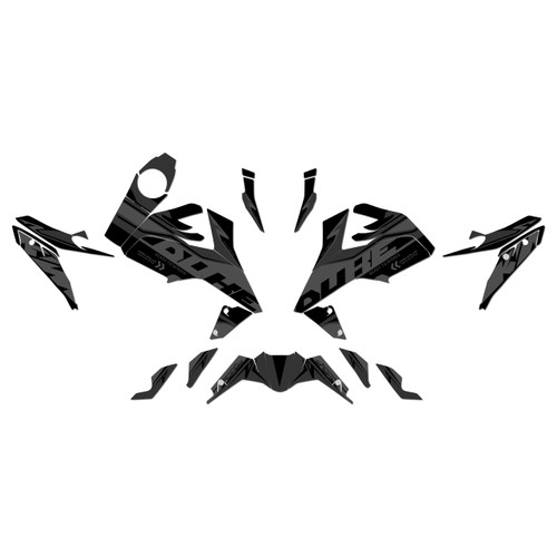 ktm duke390 graphics kit 2017-2023 scalper series smoke