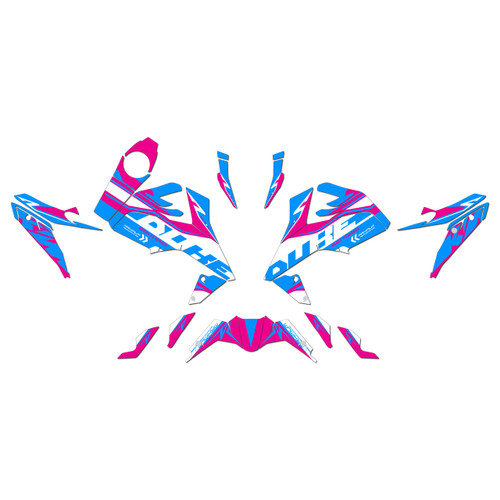 ktm duke390 graphics kit 2017-2023 scalper series magenta-shift