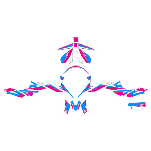 ktm duke1290 graphics kit 2020-2023 klutch series magenta