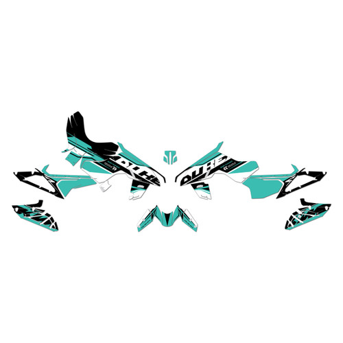 ktm duke390 graphics kit 2024-2026 scalper series teal
