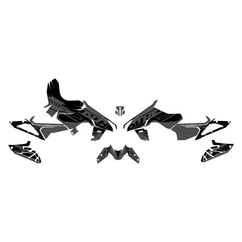 ktm duke390 graphics kit 2024-2026 scalper series smoke