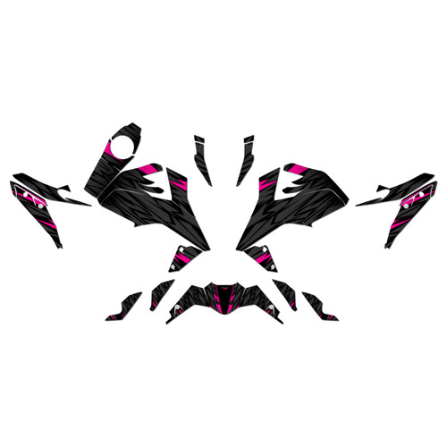 ktm duke390 graphics kit 2017-2023 twitch series magenta
