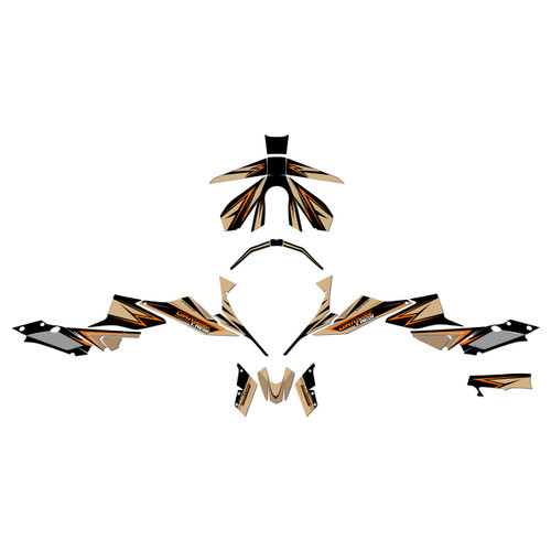 ktm duke1290 graphics kit 2020-2023 orange-crew series tan