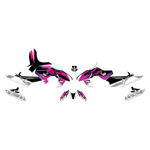 ktm duke390 graphics kit 2024-2026 swoosh series purple