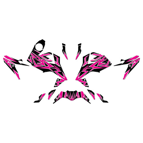 ktm duke125 graphics kit 2017-2023 vizion series magenta