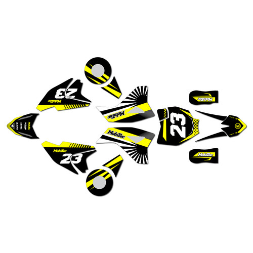 mototec pro graphics kit all years fh series yellow