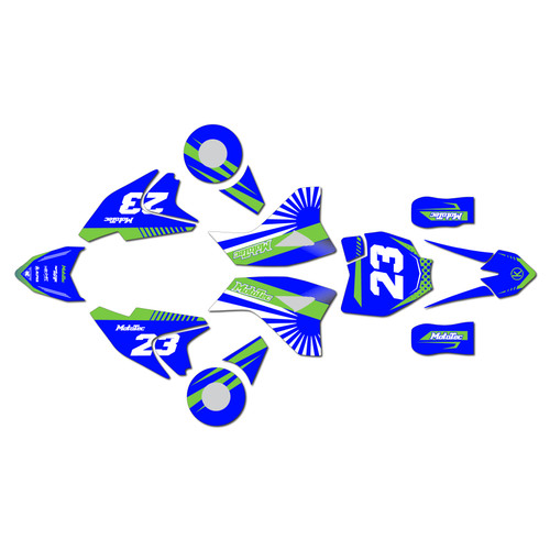 mototec pro graphics kit all years fh series green