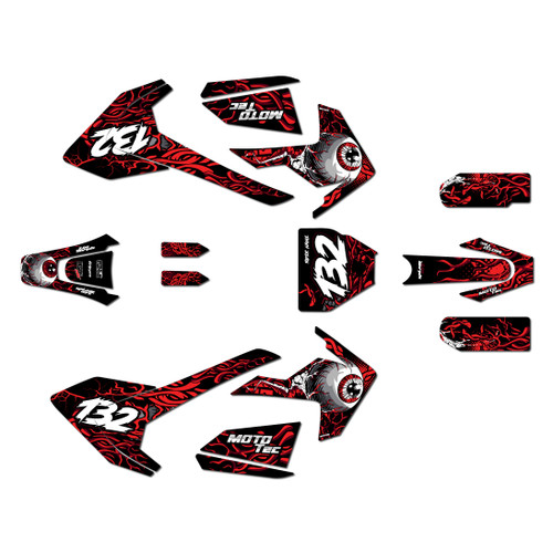mototec pro72v graphics kit all years core series red