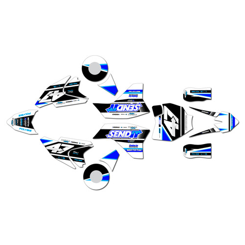 mototec pro graphics kit all years fresh series blue