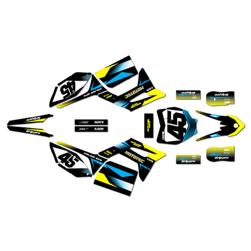 mototec pro60v graphics kit all years division series yellow