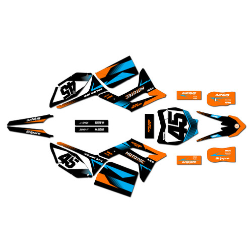 mototec pro60v graphics kit all years division series orange
