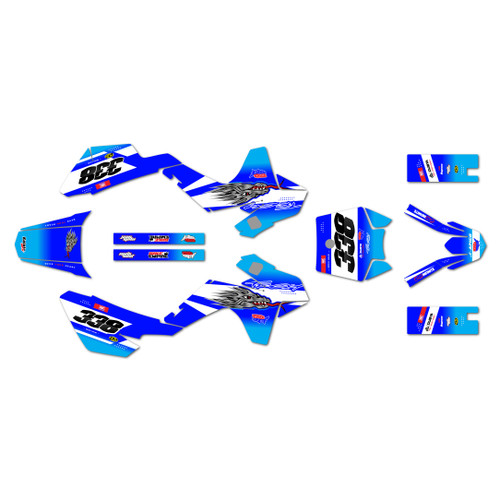 ssr sr110 graphics kit 2021-2026 blitz series blue