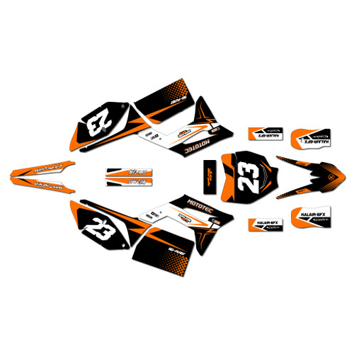 mototec pro60v graphics kit all years evader series orange