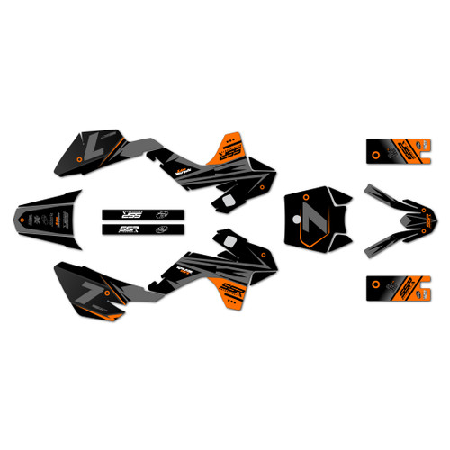 ssr sr110 graphics kit 2021-2026 bold series orange