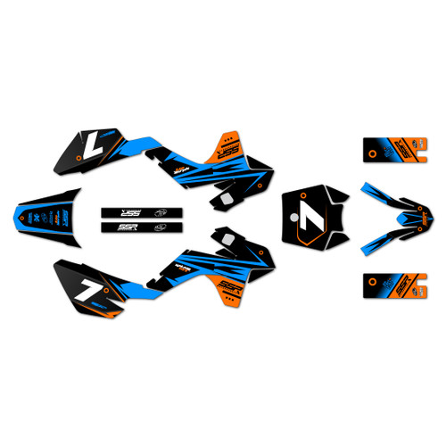ssr sr110 graphics kit 2021-2026 bold series orange-shift