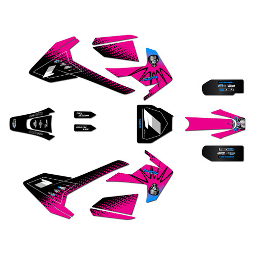 mototec pro72v graphics kit all years lancaster series magenta