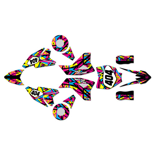 mototec pro graphics kit all years shatter series magenta