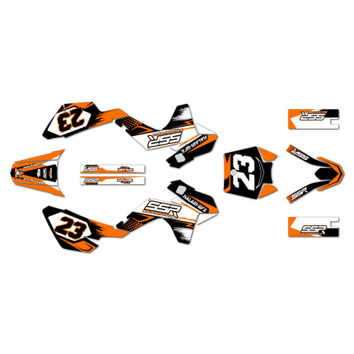 ssr sr110 graphics kit 2021-2026 evader series orange
